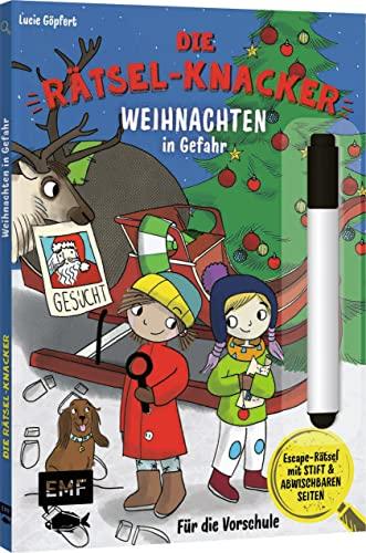 Die Rätsel-Knacker – Weihnachten in Gefahr (Buch mit abwischbarem Stift): Escape-Rätsel für die Vorschule