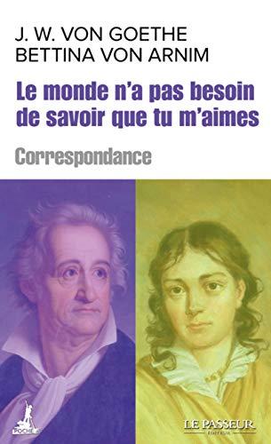 Le monde n'a pas besoin de savoir que tu m'aimes : correspondance