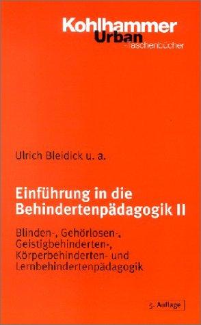 Einführung in die Behindertenpädagogik