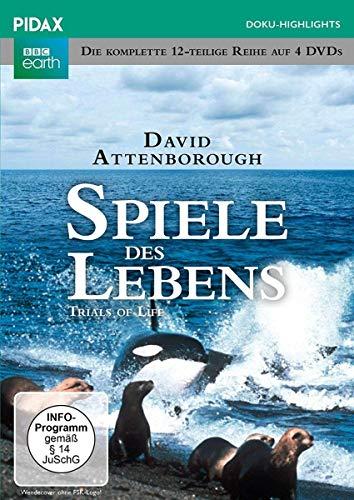 Spiele des Lebens (Trials of Life) / Die komplette 12-teilige Reihe von und mit Sir David Attenborough (Pidax Doku-Highlights) [4 DVDs]