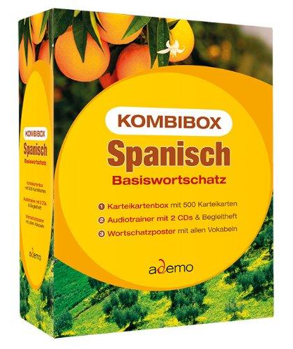 Kombibox Spanisch Basiswortschatz, Karteikartenbox, 2 Audio-CDs u. Wortschatzposter