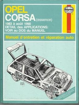 Opel Corsa Essence (French service & repair manuals)