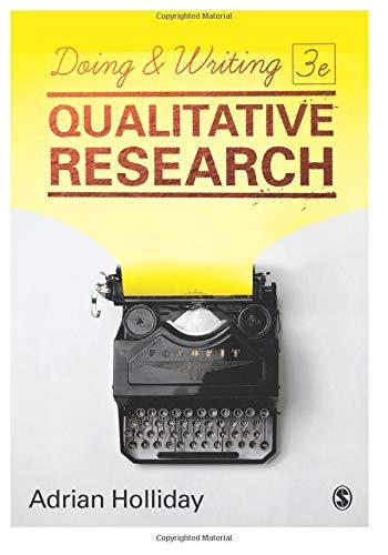 Doing & Writing Qualitative Research