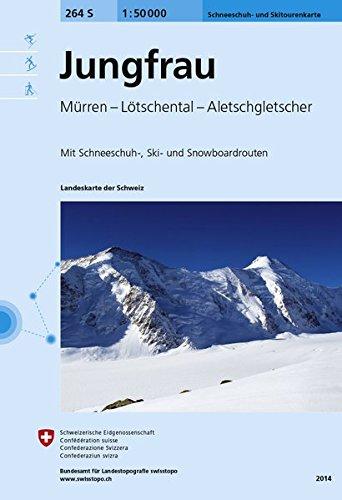 264S Jungfrau Schneeschuh- und Skitourenkarte: Mürren - Lötschental - Aletschgletscher (Skitourenkarten 1:50 000)