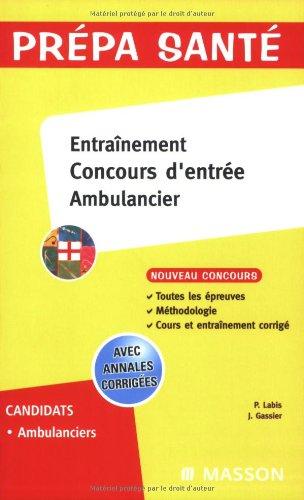 Entraînement concours d'entrée ambulancier