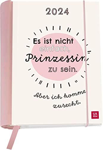 Es ist nicht einfach Prinzessin zu sein. Aber ich komme zurecht. 2024: Wochenkalender mit 12 Postkarten (Terminplaner für die Handtasche)