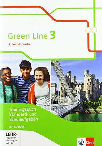 Green Line 3. 2. Fremdsprache: Trainingsbuch Standard- und Schulaufgaben, Heft mit Lösungen und CD-ROM Klasse 8 (Green Line. Ausgabe 2. Fremdsprache ab 2018)