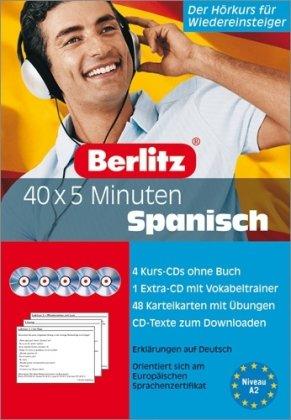 Berlitz 40 x 5 Minuten Spanisch. 5 CDs: Der Hörkurs für Wiedereinsteiger