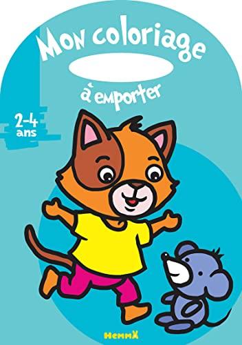 Mon coloriage à emporter (2-4 ans) (Chat et souris)