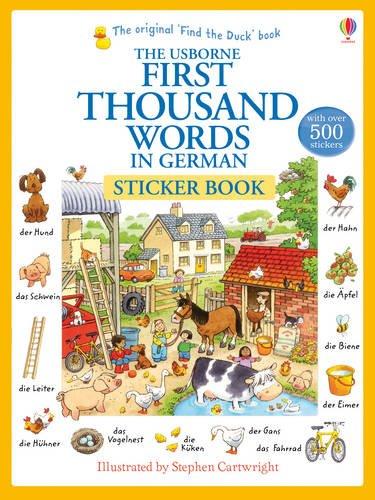 First Thousand Words in German Sticker Book (First Thousand Words Sticker)