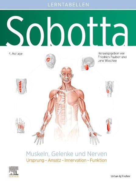 Sobotta Lerntabellen Anatomie Muskeln, Gelenke und Nerven: Ursprung – Ansatz – Innervation – Funktion