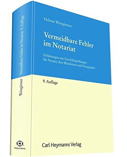 Vermeidbare Fehler im Notariat