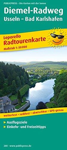 Diemel-Radweg, Usseln - Bad Karlshafen: Leporello Radtourenkarte mit Ausflugszielen, Einkehr- & Freizeittipps, wetterfest, reissfest, abwischbar, GPS-genau. 1:50000