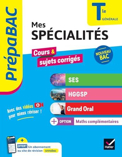 Mes spécialités SES, HGGSP, grand oral + option maths complémentaires terminale générale : nouveau bac