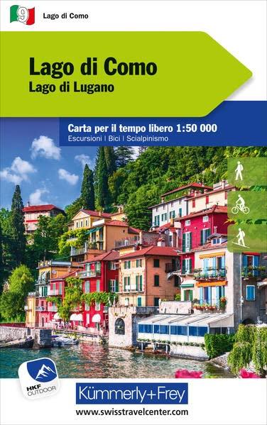 Lago di Como Nr. 09 Outdoorkarte Italien 1:50 000: Lago di Lugano, free Download mit HKF Maps App (Kümmerly+Frey Outdoorkarten Italien)