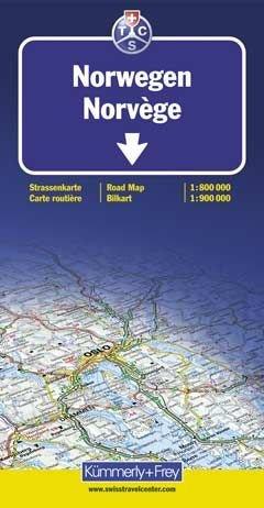 Norwegen 1 : 800 000. Straßenkarte: Mit touristischen Informationen. Mit Index