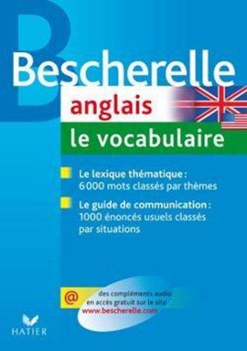 Anglais, le vocabulaire