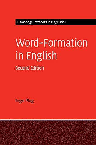 Word-Formation in English (Cambridge Textbooks in Linguistics)