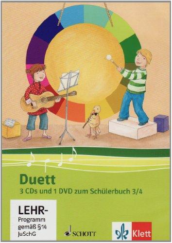 Duett - Neubearbeitung. 3 Audio-CDs und 1 Video-DVD zum Schülerbuch 3/4