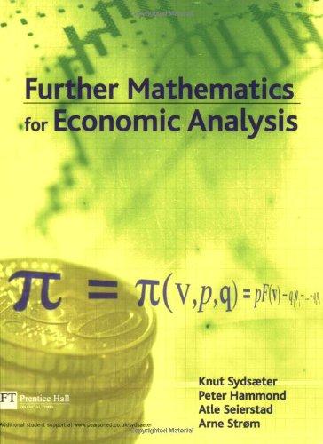 Further Mathematics for Economic Analysis