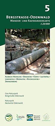 Blatt 5, Bergstraße-Odenwald: Wander- und Radwanderkarte 1:20.000. Mit Alsbach-Hähnlein, Bensheim, Fürth, Lautertal, Lindenfels, Modautal, ... (Odenwald Freizeitkarten Maßstab 1:20.000)