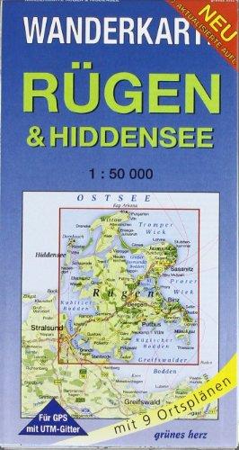 RÃ1/4gen & Hiddensee 1 : 50 000 Wanderkarte: Mit Stralsund. Mit OrtsplÃ¤nen von Baabe, Bergen, Binz, Garz, GÃ¶hren, Putbus, Sassnitz, Sellin, Thiessow. FÃ1/4r GPS mit UTM-Gitter