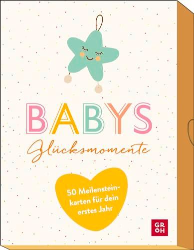 Babys Glücksmomente: 50 Meilensteinkarten für dein erstes Jahr | Erinnerungen festhalten | Geschenk zur Babyparty, Geburt oder Schwangerschaft (Geschenke für frischgebackene Mütter)