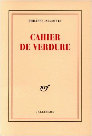 Cahier de verdure