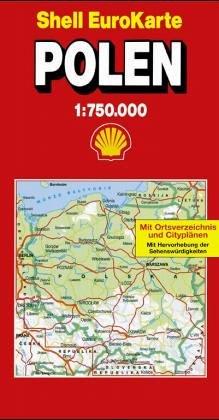 Polen 1 : 750 000. (Die Große Shell Autokarte). euro karte. Mit Notrufnummern und wichtigen Verkehrs- Tips