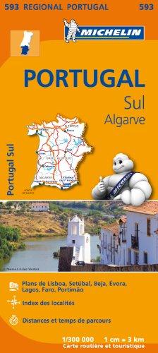 PORTUGAL SUL, ALGARVE 11593 CARTE ' REGIONAL ' MICHELIN KAART