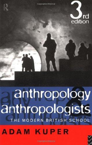 Anthropology and Anthropologists: The Modern British School