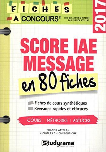 Score IAE-Message en 80 fiches : 2017