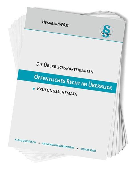 Überblickskarteikarten Öffentliches Recht im Überblick