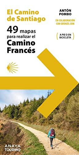 49 Mapas para realizar el Camino de Santiago. Camino Francés (desplegables) (Mapa Touring)