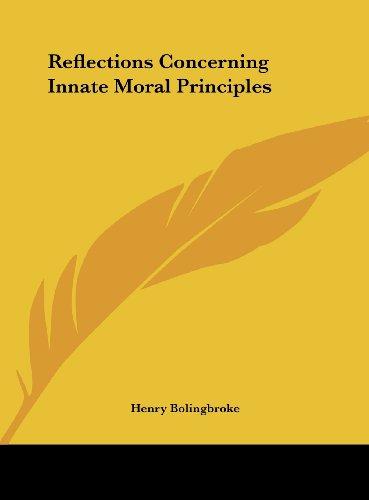 Reflections Concerning Innate Moral Principles