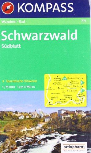 Schwarzwald, Südblatt: Wandern / Rad. Touristische Hinweise auf der Kartenrückseite. 1:75.000