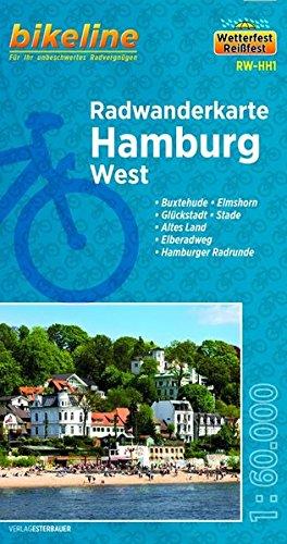 Hamburg West (RW-HH1): Maßstab 1:60.000, wetter- und reißfest (bikeline Radwanderkarte)