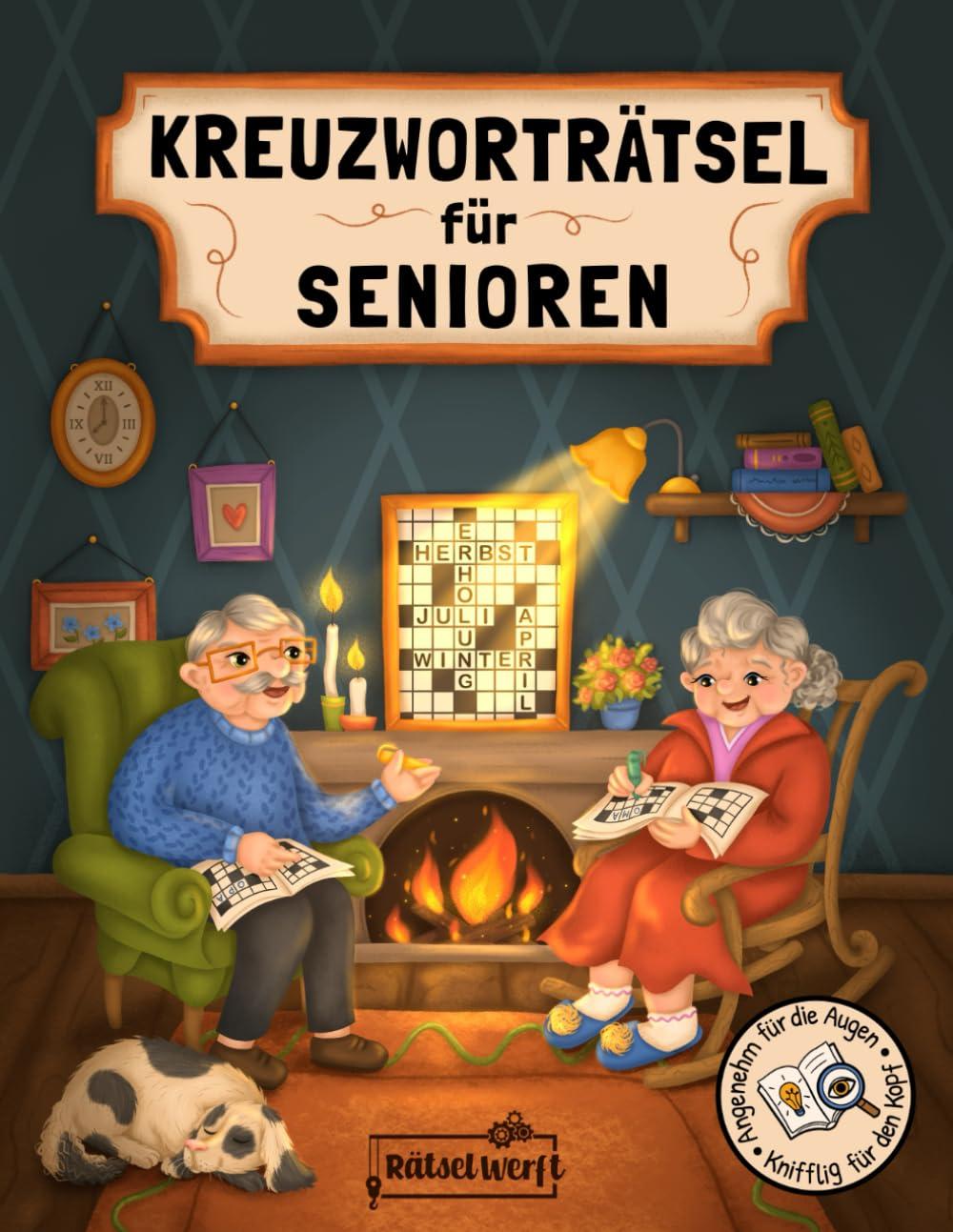 Kreuzworträtsel für Senioren - Angenehm für die Augen, knifflig für den Kopf: Kreuzworträtselbuch mit 100 Schwedenrätseln in großer Schrift