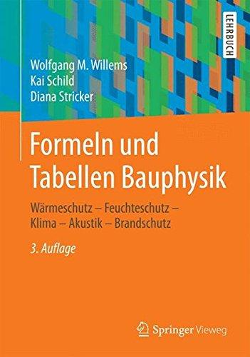 Formeln und Tabellen Bauphysik