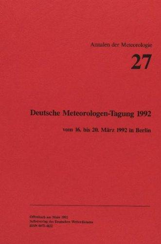 Deutsche Meteorologen-Tagung 1992 vom 16. bis 20. März 1992 in Berlin