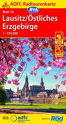 ADFC-Radtourenkarte 14 Lausitz /Östliches Erzgebirge 1:150.000, reiß- und wetterfest, GPS-Tracks Download (ADFC-Radtourenkarte 1:150000)