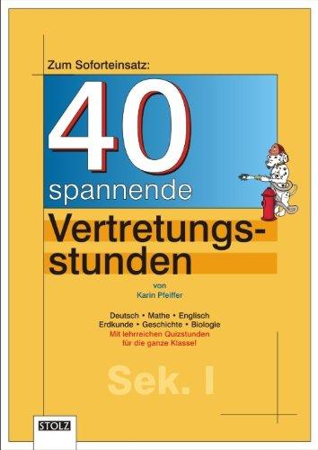 40 Vertretungsstunden für die Sekundarstufe I