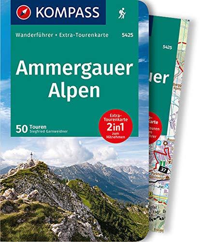 KV WF 5425 Ammergauer Alpen: Wanderführer mit Extra-Tourenkarte 1:30.000, 50 Touren, GPX-Daten zum Download. (KOMPASS-Wanderführer)