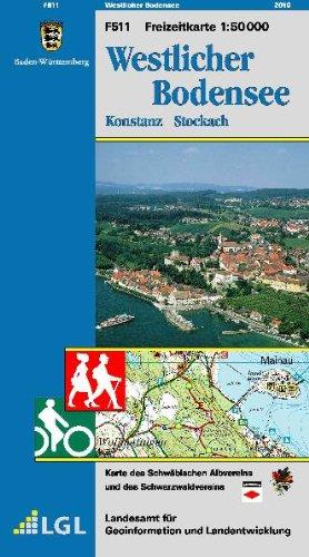 Westlicher Bodensee: Konstanz Stockach: Konstanz - Stoackach. Mit Wander-, Radwegen und touristischer Infrastruktur