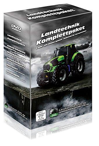 Landtechnik Komplettpaket: Agrar-Giganten - Schlagkräftige Landtechnik / Ackerbau & Grasernte / Traktoren & Mähdrescher XXL / Maisfieber-Moderne / Erntetechnik im Einsatz Maisernte [5 DVDs] [Blu-ray]