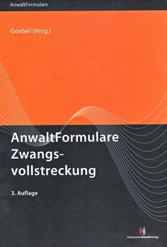 AnwaltFormulare Zwangsvollstreckung