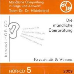 Die mündliche Überprüfung, Audio-CD