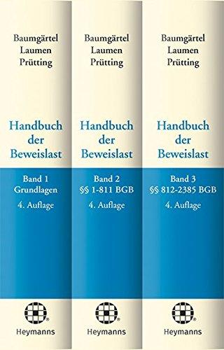 Bundle Handbuch der Beweislast Band 1-3