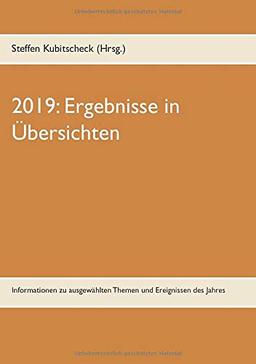 2019: Ergebnisse in Übersichten: Informationen zu ausgewählten Themen und Ereignissen des Jahres