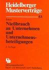 Heidelberger Musterverträge, H.53, Nießbrauch an Unternehmen und Unternehmensbeteiligungen